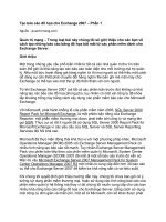Tài liệu Tạo báo cáo đồ họa cho Exchange 2007 – Phần 1 doc