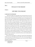 Nghiên cứu silversight và xây dựng ứng dụng web hỗ trợ phát triển bài giảng dạng multimedia 