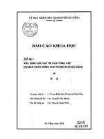 Xác định giá trị của từng cấp dự báo cho TP  đà nẵng 