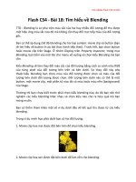 Tài liệu Học Adobe Flash CS4 cơ bản Flash CS4 bài 18 phần 1 pptx