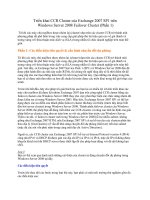 Tài liệu Triển khai CCR Cluster của Exchange 2007 P1 pptx