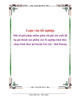 Tài liệu Luận văn tốt nghiệp Một số giải pháp nhằm giảm chi phí sản xuất để hạ giá thành sản phẩm của Xí nghiệp khai thác công trình thuỷ lợi huyện Gia Lộc - Hải Dương pdf