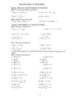 Bài giảng Đây nữa:  các dạng BT tích phân