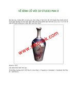 Tài liệu Vẽ bình cổ với 3D STUDIO MAX 8 Phần 1 docx
