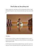Tài liệu Thuyết phục tuỳ theo phong cách docx