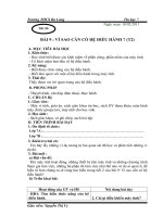 Bài giảng Giáo án 6 tiết 20