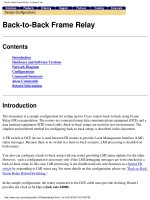 Tài liệu Back-to-Back Frame Relay ppt