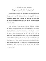 Tài liệu Trẻ thiếu tập trung, tăng động: Dùng thuốc tâm thần kinh - Nên hay không? pptx