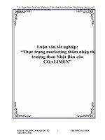 Tài liệu Luận văn tốt nghiệp: “Thực trạng marketing thâm nhập thị trường than Nhật Bản của COALIMEX” docx