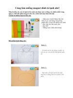 Tài liệu Cùng làm miếng magnet dính tủ lạnh nhé! pptx