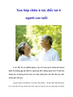 Tài liệu Xoa bóp chữa ù tai, điếc tai ở người cao tuổi pptx