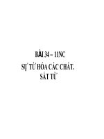 Bài soạn Bài 34-11NC- Sự từ hóa các chất-Sắt từ