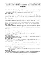 Bài giảng Tuyen cac de TN+DHCD HHGT2Chieu 2002-2010