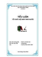 TIỂU LUẬN tổ CHỨC bộ máy NHÀ nước “anh chị cảm nhận, học hỏi được điều gì từ chương 3 và chương 4 (chương 3 cơ cấu tổ chức của chính quyền trung ương & chương 4 cơ cấu tổ chức của chính quyền cấp dưới và chính quyền địa phương) 