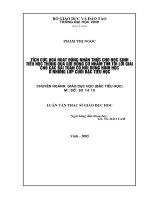 Tích cực hoạt động nhận thức cho học sinh tiểu học thông qua gợi động cơ nhằm tìm tòi lời giải cho các bài toán có nội dung hình học ở những lớp cuối bậc tiểu học 