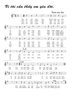 Tài liệu Bài hát vì tôi cần thấy em yêu đời - Trịnh Công Sơn (lời bài hát có nốt) pptx
