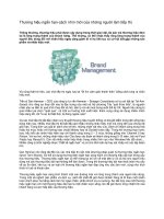 Tài liệu Thương hiệu ngắn hạn-cách nhìn mới của những người làm tiếp thị ppt