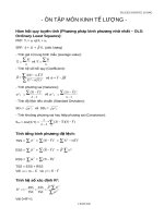 Tài liệu Ôn tập môn kinh tế lượng docx