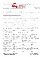 Tài liệu Đề thi ĐH-CĐ năm 2009 môn Hóa khối A,B - Mã đề thi 121 pdf