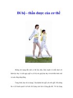 Tài liệu Đi bộ - thần dược của cơ thể pdf