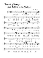 Tài liệu Bài hát Thanh Chương quê hương mến thương - An Thuyên (lời bài hát có nốt) pptx