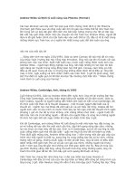 Tài liệu Andrew Wiles và Định lý cuối cùng của Phecma doc