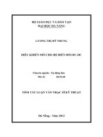 Điều khiển mờ cho bộ biến đổi DC DC 