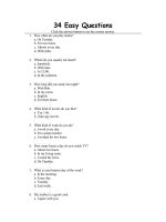 Tài liệu 34 Easy Questions pptx