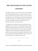 Tài liệu LUYỆN ĐỌC TIẾNG ANH QUA TÁC PHẨM VĂN HỌC-THE ADVENTURES OF TOM SAWYER -CHAPTER 2 pdf