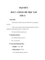 Tài liệu CHĂM CHỈ HỌC TẬP (Tiết 1) docx