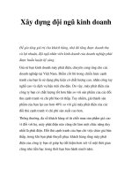 Tài liệu Xây dựng đội ngũ kinh doanh pptx