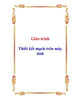 Giáo trình Thiết kết mạch trên máy tính