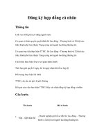 Tài liệu Đăng ký hợp đồng cá nhân pdf