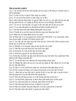 Tài liệu Câu hỏi sinh lớp 8 - HKII