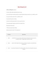 Tài liệu Cấp Chứng thư số doc