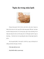Tài liệu Ngứa da trong mùa lạnh docx