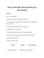 Tài liệu Thủ tục Thẩm định, Phê duyệt Đánh giá an ninh cảng biển pdf