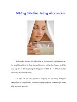 Tài liệu Những điều lầm tưởng về cảm cúm docx