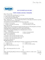 Tài liệu Bài tập trắc nghiệm phần quang học doc