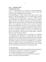 Comparative analysis of english formal and informal correspondence 