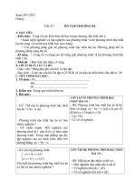 Bài soạn ĐẠI 9 - Tiết 47,48