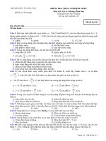 Tài liệu Bộ đề ôn thi tốt nghiệp hệ không phân ban môn lý đề 2 pdf