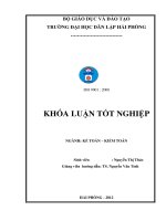 Hoàn thiện tổ chức công tác kế toán nguyên vật liệu tại công ty cổ phần xây dựng phát triển đức thịnh 