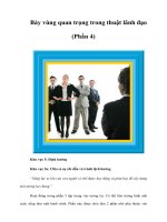 Tài liệu Bảy vùng quan trọng trong thuật lãnh đạo (Phần 4) docx