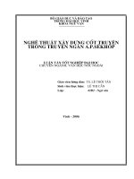Nghệ thuật xây dựng cốt truyện trong truyện ngắn a p sêkhôp 