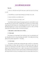 Tài liệu Giáo trình Suy hô hấp sơ sinh pdf