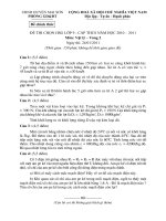 Tài liệu Đè Đáp án kì thi HSG huyện Mai Sơn V22011