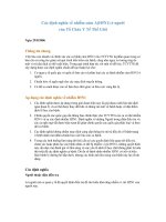 Tài liệu Các định nghĩa về nhiễm cúm A(H5N1) ở người của Tổ Chức Y Tế Thế Giới docx