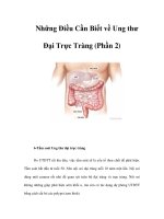 Tài liệu Những Điều Cần Biết về Ung thư Đại Trực Tràng (Phần 2) ppt