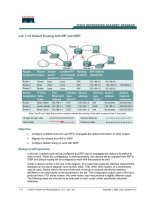 Tài liệu Lab 7.3.6 Default Routing with RIP and IGRP docx